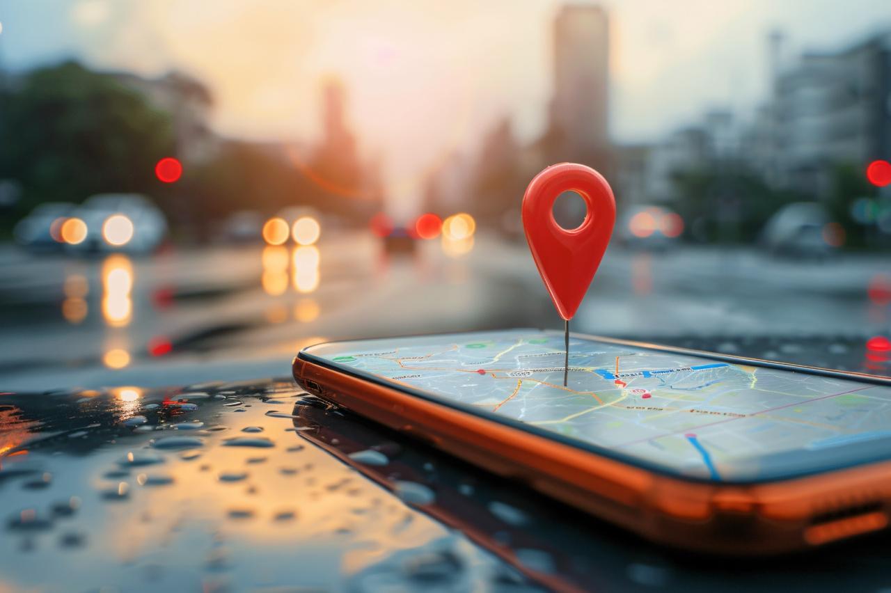 Phone with Map